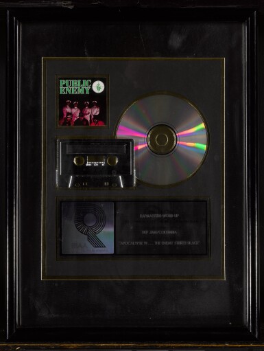View full screen - View 1 of Lot 44. “Apocalypse 91” platinum record plaque.