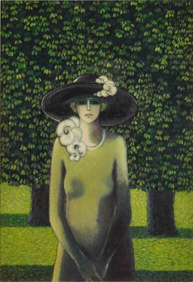 View full screen - View 1 of Lot 454. La Dame en gris.