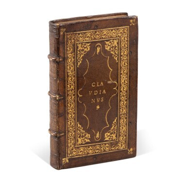 View full screen - View 1 of Lot 376. Claudianus, Opera, Venice, Aldus, 1523, Venetian brown morocco gilt by Mendoza Binder.