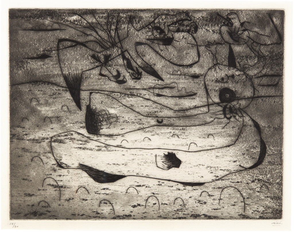 View full screen - View 1 of Lot 93. JOAN MIRÓ | L'AIGLE ET LA FEMME LA NUIT (D. 22).