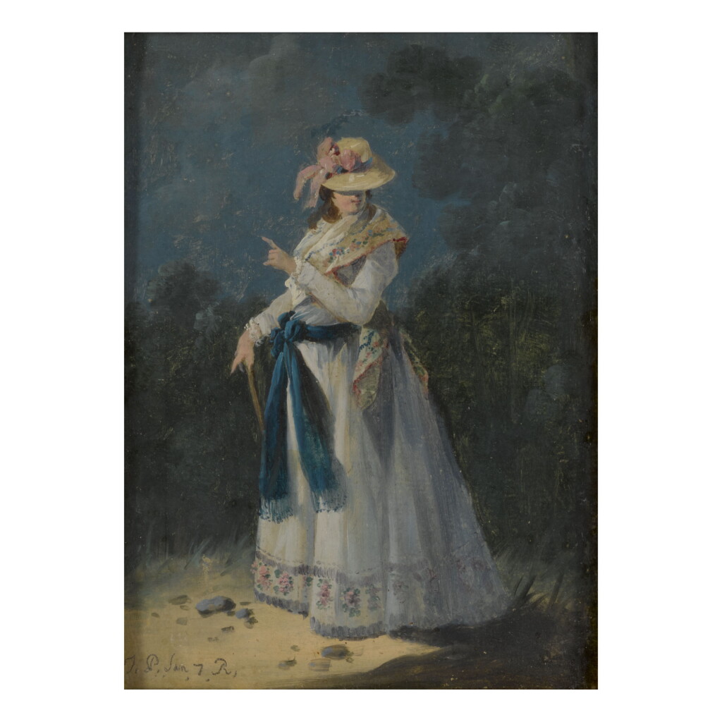View full screen - View 1 of Lot 67. AN ELEGANT YOUNG WOMAN.
