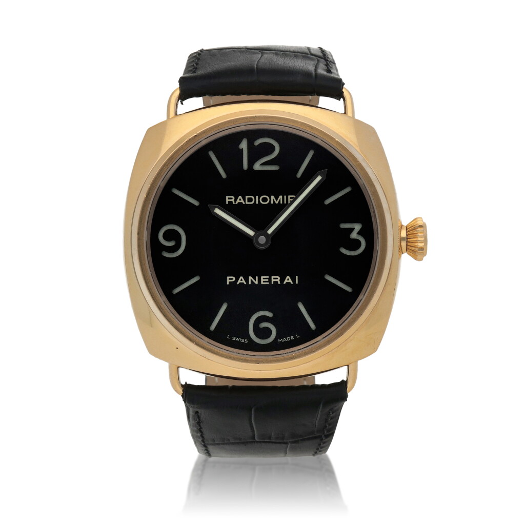 View full screen - View 1 of Lot 543. Radiomir, Ref. PAM00231 / OP6658 Yellow gold wristwatch Circa 2011.
