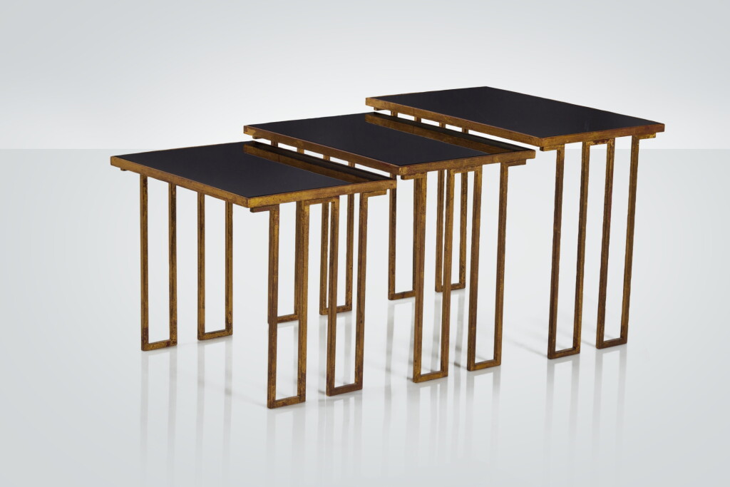 View full screen - View 1 of Lot 478. Three "Créneaux" Nesting Tables.