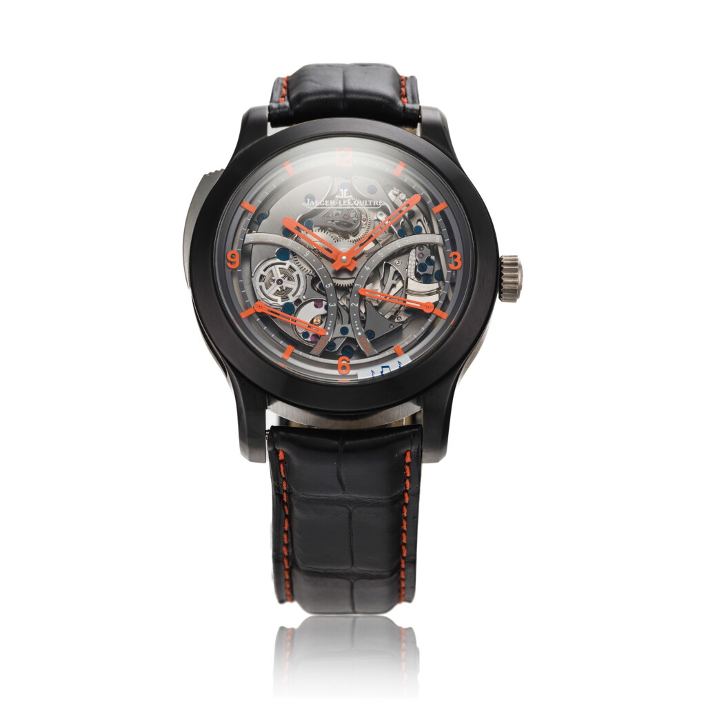 View full screen - View 1 of Lot 125. Reference 151.T.67.S Master Minute Repeater | A limited edition PVD-coated titanium semi-skeletonized minute repeating wristwatch with power reserve indication and torque indication, Circa 2012 | 積家 151.T.67.S 型號 Master Minute Repeater | 限量版PVD塗層鈦金屬半鏤空三問腕錶備動力儲存及扭矩力顯示,約2012年製 .