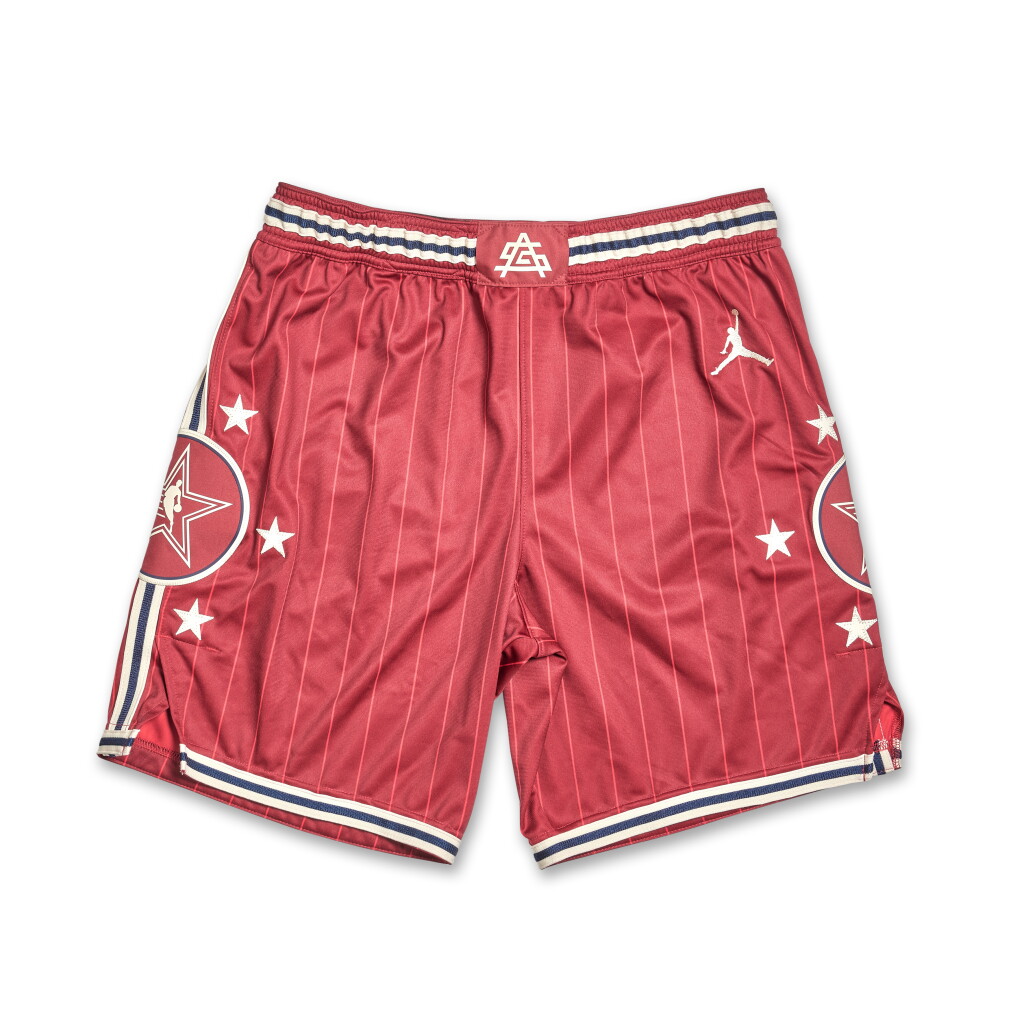 View full screen - View 1 of Lot 89. Paul George Game Issued ‘NBA All-Star Game’ Shorts.