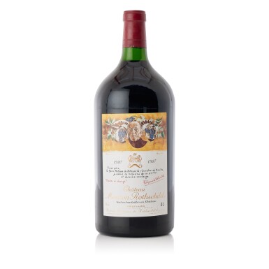 View full screen - View 1 of Lot 9405. Château Mouton Rothschild 1987 (1 DM).