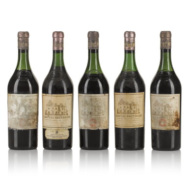 View full screen - View 1 of Lot 849. Château Haut Brion 1958 (5 BT).