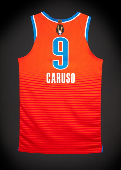 View full screen - View 1 of Lot 31. Alex Caruso Oklahoma City Thunder 2025-2026 Emirates NBA Cup Semifinals Game Worn Statement Edition Jersey | Matched to 2 Games.