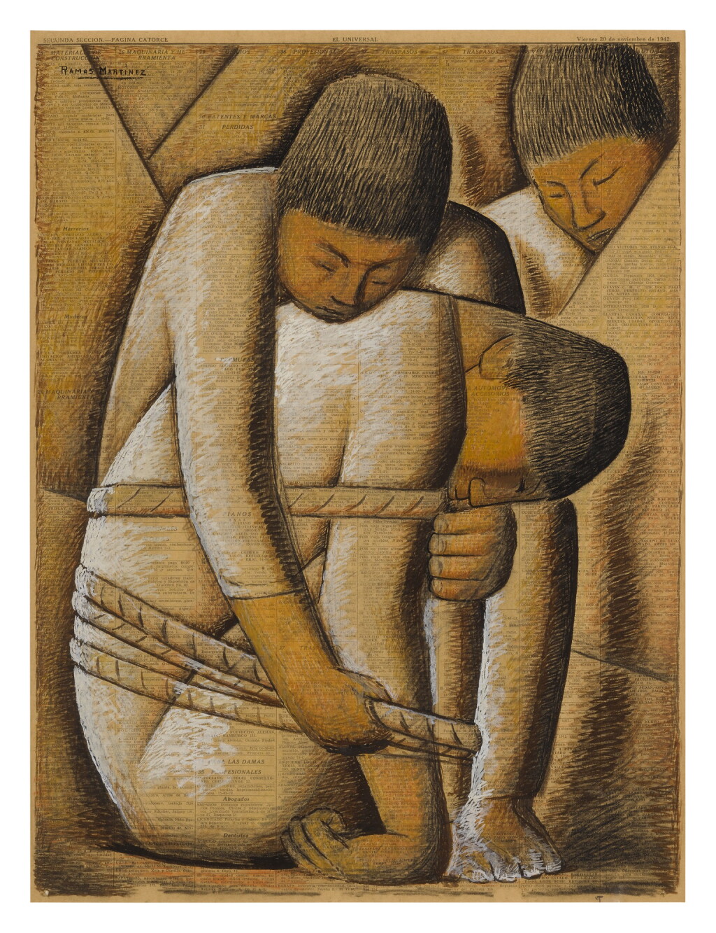 View full screen - View 1 of Lot 51. ALFREDO RAMOS MARTÍNEZ | WAGES OF WAR.
