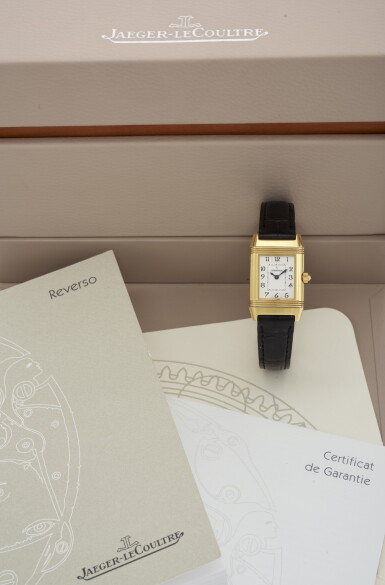 View full screen - View 1 of Lot 75. REVERSO DUETTO, REFERENCE 266111 YELLOW GOLD DIAMOND-SET REVERSIBLE WRISTWATCH WITH MOTHER OF PEARL DIAL (OROLOGIO DA POLSO REVERSIBILE IN ORO GIALLO E DIAMANTI CON QUADRANTE IN MADREPERLA) CIRCA 2005 | JAEGER-LECOULTRE .