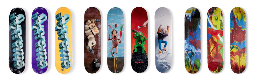 View full screen - View 1 of Lot 1. 216 Supreme Skateboards .