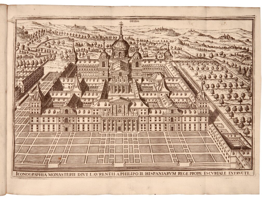 View full screen - View 1 of Lot 598. Santos, Descripcion del Real Monasterio de S. Lorenzo del Escorial, Madrid, 1681, contemporary limp vellum.
