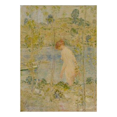 View full screen - View 1 of Lot 54. CHILDE HASSAM | JUNE DAY BATHER.