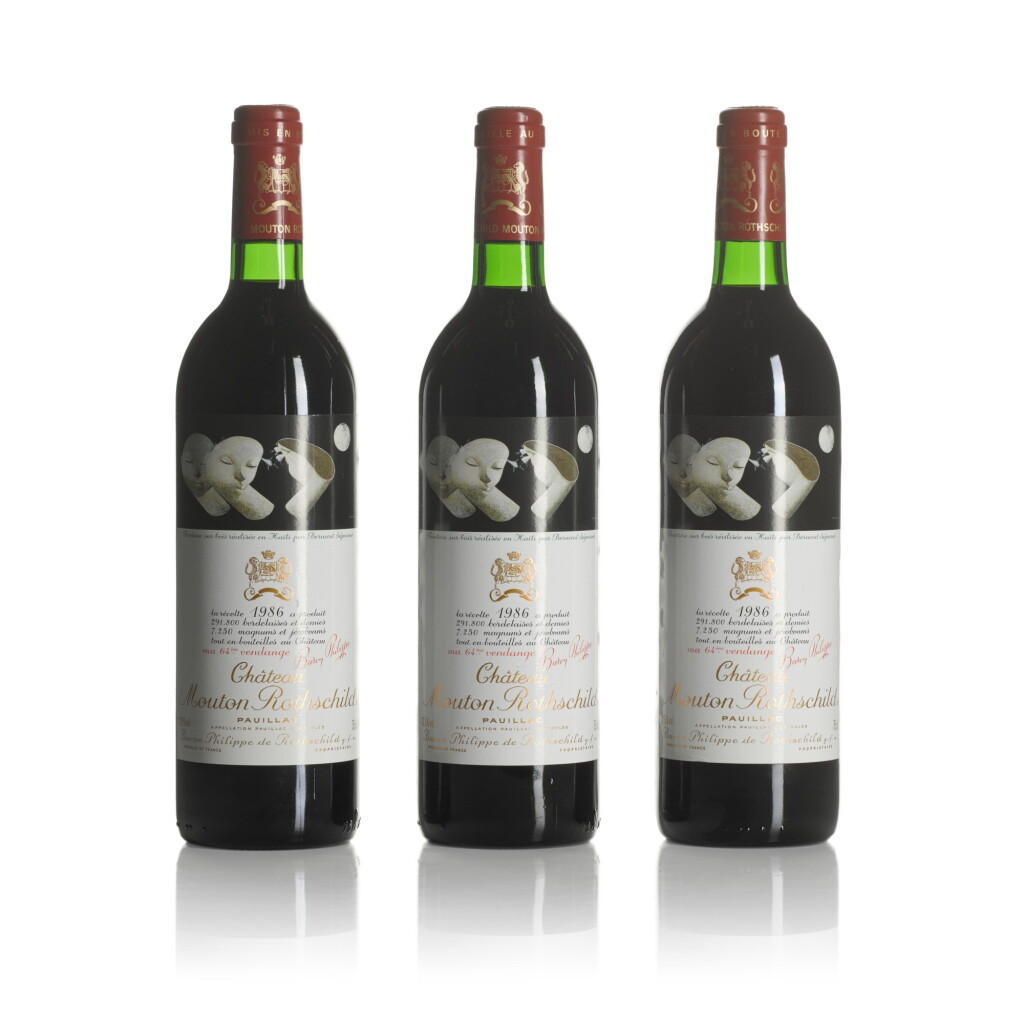 View full screen - View 1 of Lot 420. Château Mouton Rothschild 1986 (6 BT).