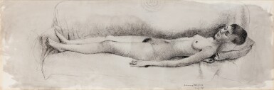 View full screen - View 1 of Lot 319. Etude de nu allongé (Danielle).
