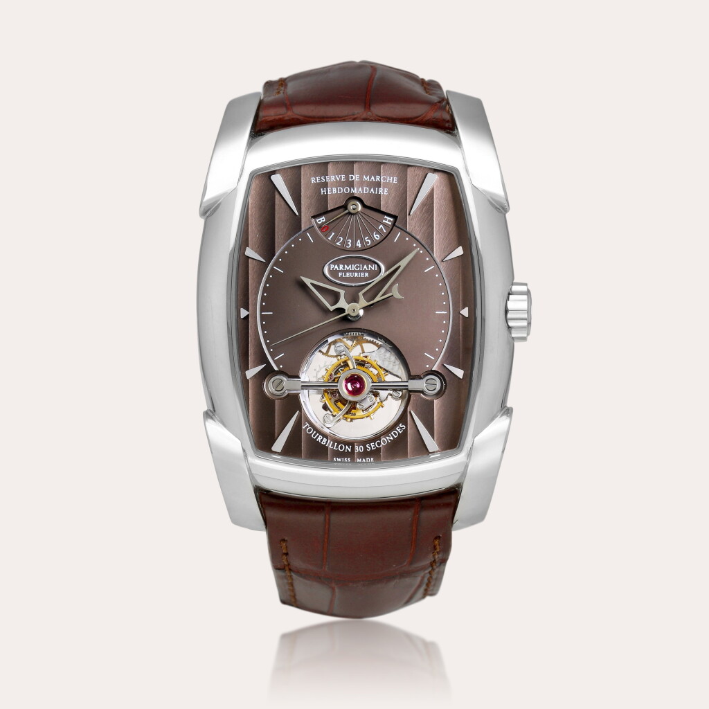 View full screen - View 1 of Lot 2190. Kalpa XL Tourbillon, Reference PF600523.01 | A platinum tourbillon wristwatch with power reserve, Circa 2010.