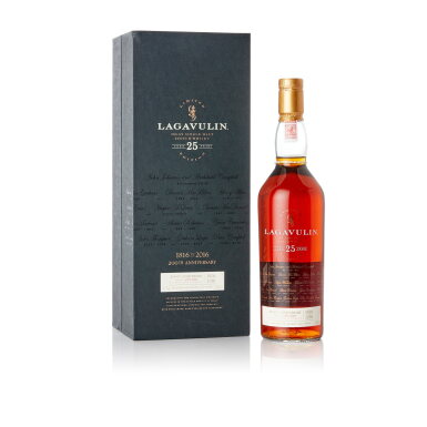 View full screen - View 1 of Lot 1562. Lagavulin 25 Year Old 200th Anniversary Edition 51.7 abv NV (1 BT70).