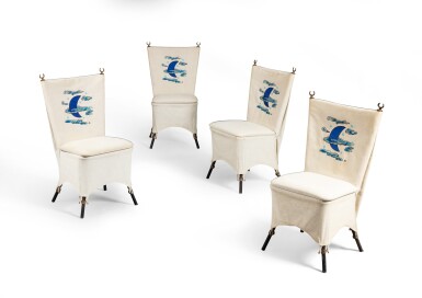 View full screen - View 1 of Lot 69. Four Jour et nuit chairs, 1991.