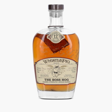 View full screen - View 1 of Lot 2566. WhistlePig The Boss Hog 1st Edition 12 Year Old 135.2 Proof NV (1 Bottle 75cl).