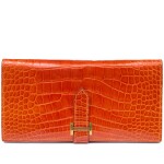 Pain d’Epice Shiny Alligator Mississippiensis Bearn Wallet Gold Hardware, 2007