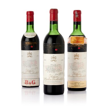 View full screen - View 1 of Lot 6379. Château Mouton Rothschild 1961 (1 BT).