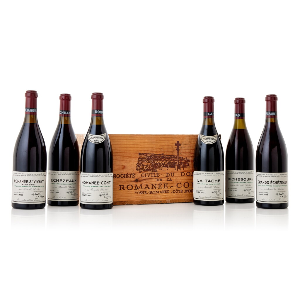 View full screen - View 1 of Lot 7701. Domaine de la Romanée-Conti Assortment 1995 Domaine de la Romanée-Conti (12 BT).