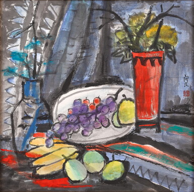 View full screen - View 1 of Lot 3189. 關良 靜物 | Guan Liang , Still Life.