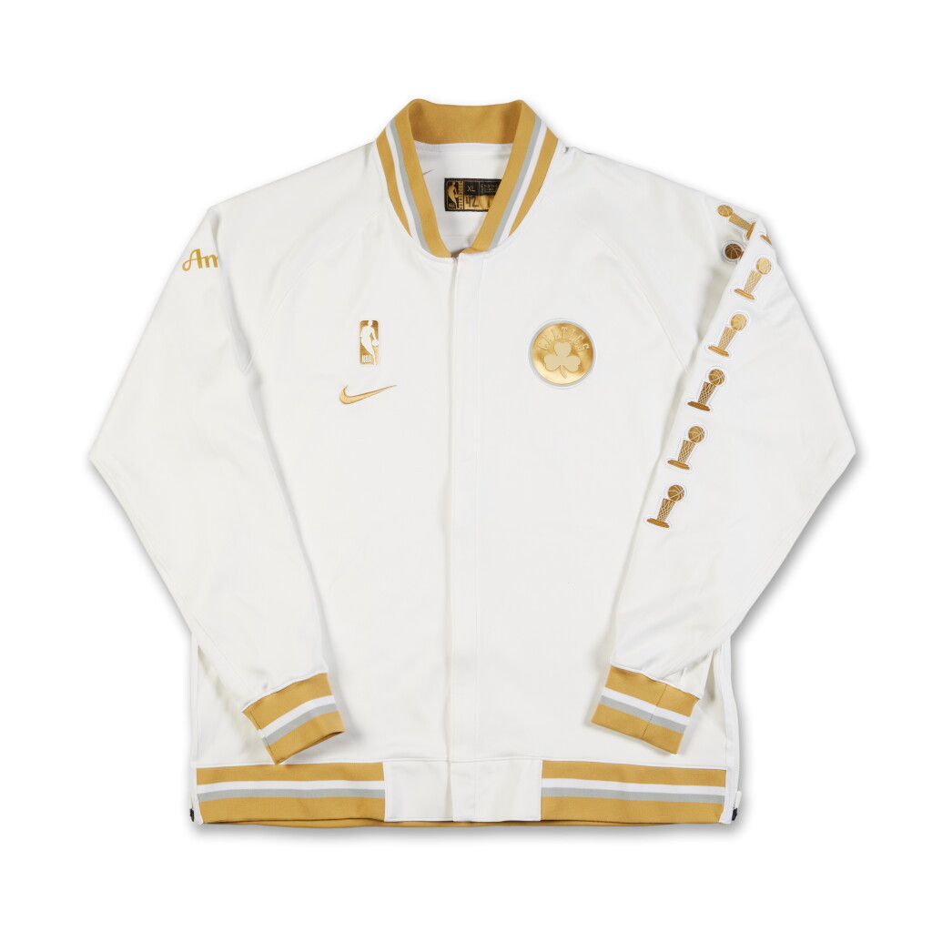 View full screen - View 1 of Lot 43. Al Horford ‘Ring Ceremony’ Boston Celtics 2024-2025 Kia NBA Tip-Off Game Worn Warmup Jacket.
