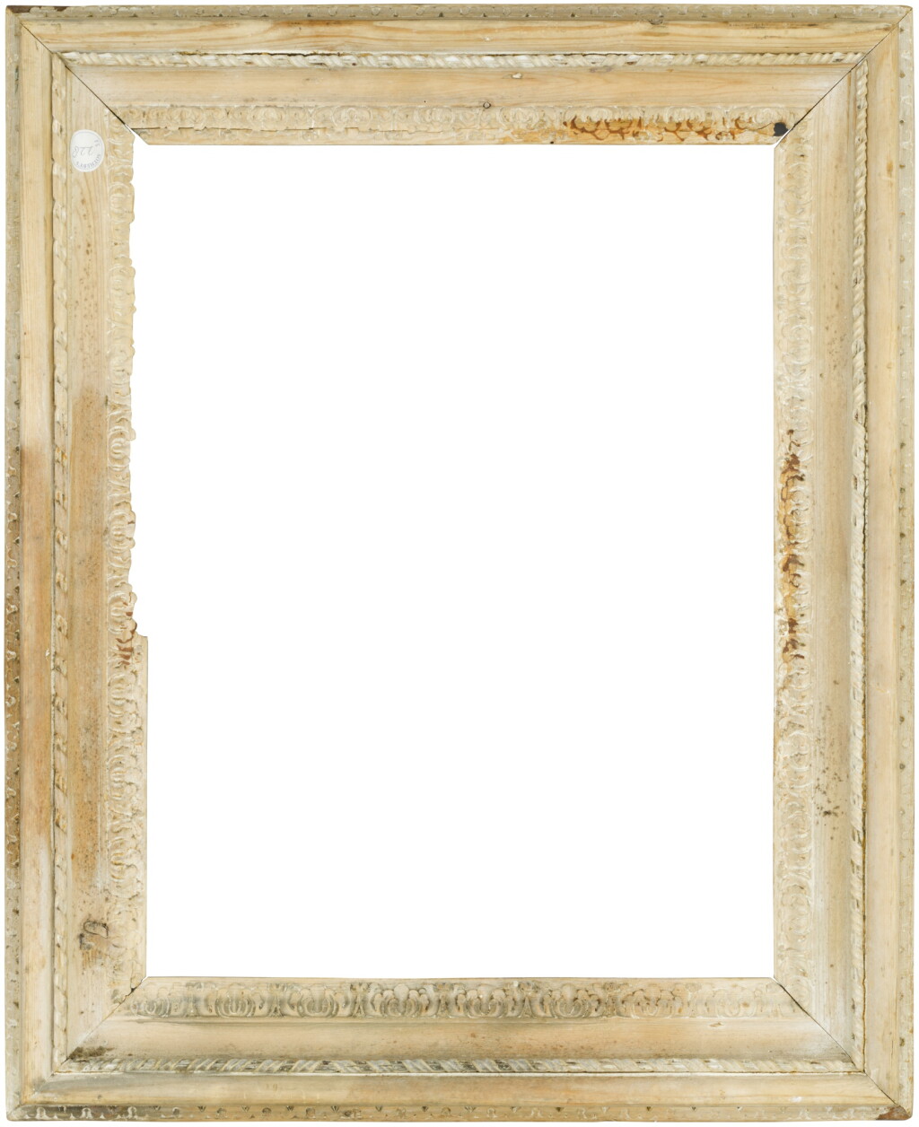 View full screen - View 1 of Lot 130. A 17th or 18th century carved 'Salvator Rosa' frame.