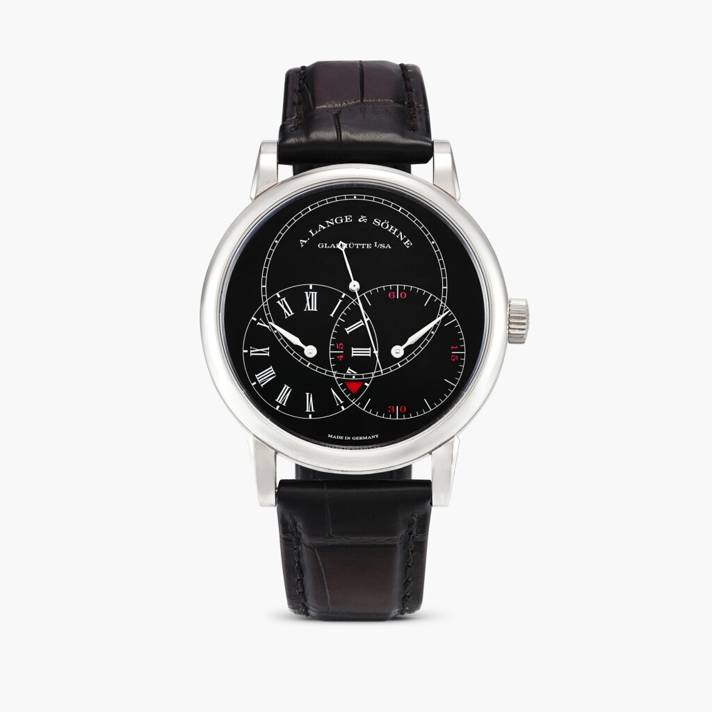 View full screen - View 1 of Lot 2581. Richard Lange Jumping Seconds, Reference 252.029 | A white gold jumping seconds wristwatch with power reserve indication, zero-reset mechanism and regulator dial, Circa 2022.