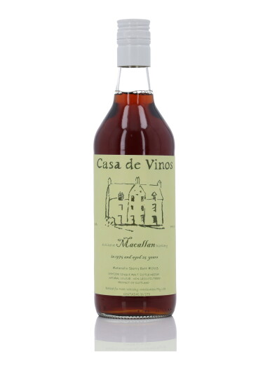View full screen - View 1 of Lot 104. Macallan Casa de Vinos 25 Year Old Cask #17113 54.0 abv 1975 (1 Bottle 70cl).