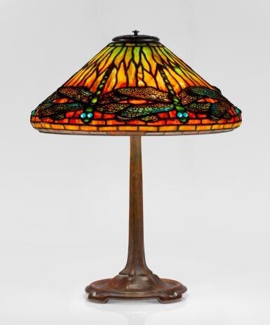 View full screen - View 1 of Lot 428. "Dragonfly" Table Lamp.