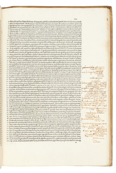 View full screen - View 1 of Lot 227. Perotti, Cornucopiae, siue linguae Latinae commentarii, Venice, Aldo Manuzio, July 1499, eighteenth-century mottled vellum with Fortescue blind armorial stamp on front cover.