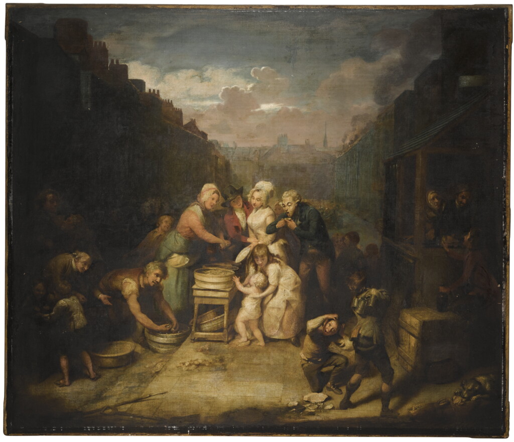 View full screen - View 1 of Lot 136. ALEXANDER FRASER | The oyster stall.
