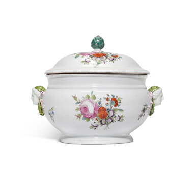 View full screen - View 1 of Lot 350. A porcelain covered tureen from the Everyday Service, Imperial Porcelain Factory, St Petersburg, period of Paul I (1796-1801).