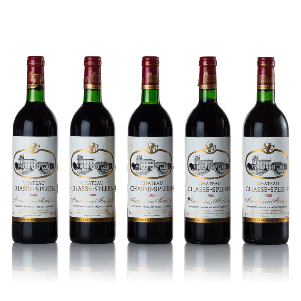 View full screen - View 1 of Lot 516. Château Chasse Spleen 1988 (10 BT).