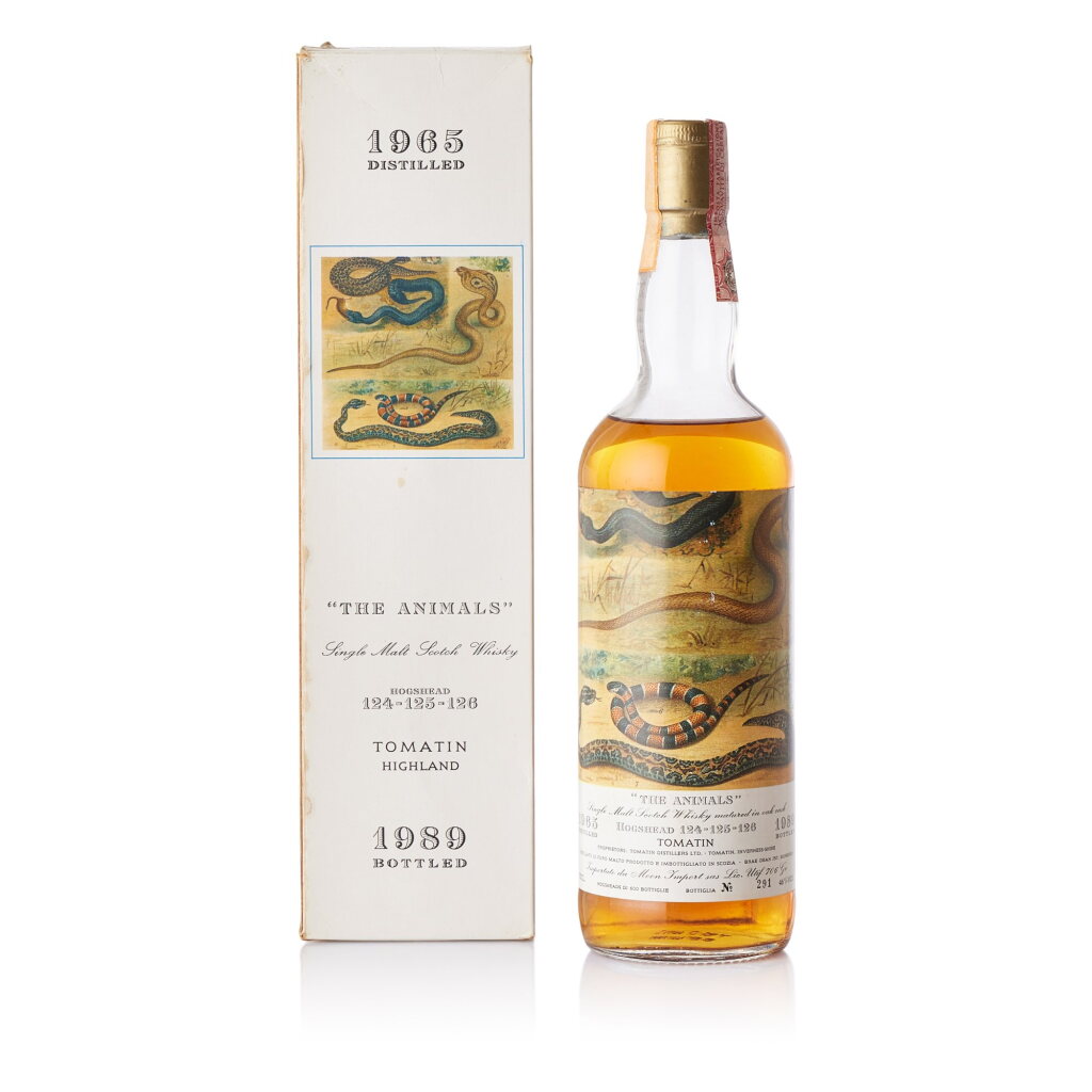 View full screen - View 1 of Lot 2321. Tomatin Moon Import The Animals Casks #124-125-126 46.0 abv 1965 (1 BT75).