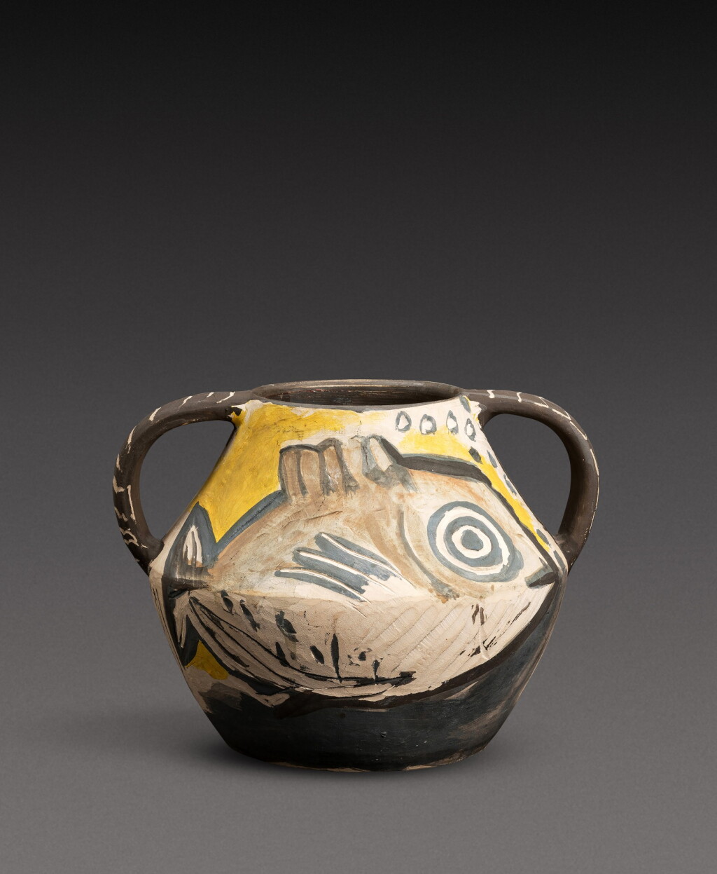 View full screen - View 1 of Lot 14. Vase deux anses poissons (A. R. 133).