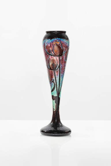 View full screen - View 1 of Lot 268. Chardons vase, circa 1900.