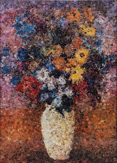 View full screen - View 1 of Lot 20. White Vase with Flowers, after Odilon Redon (Series: Pictures of Magazines, Still Life), 2004.