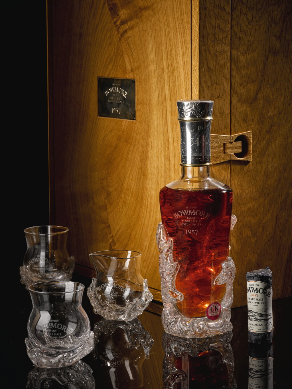 View full screen - View 1 of Lot 326. BOWMORE 54 YEAR OLD 42.1 ABV 1957 .