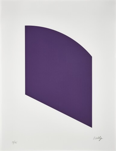 View full screen - View 1 of Lot 96. Purple, from Fourth Curve Series.