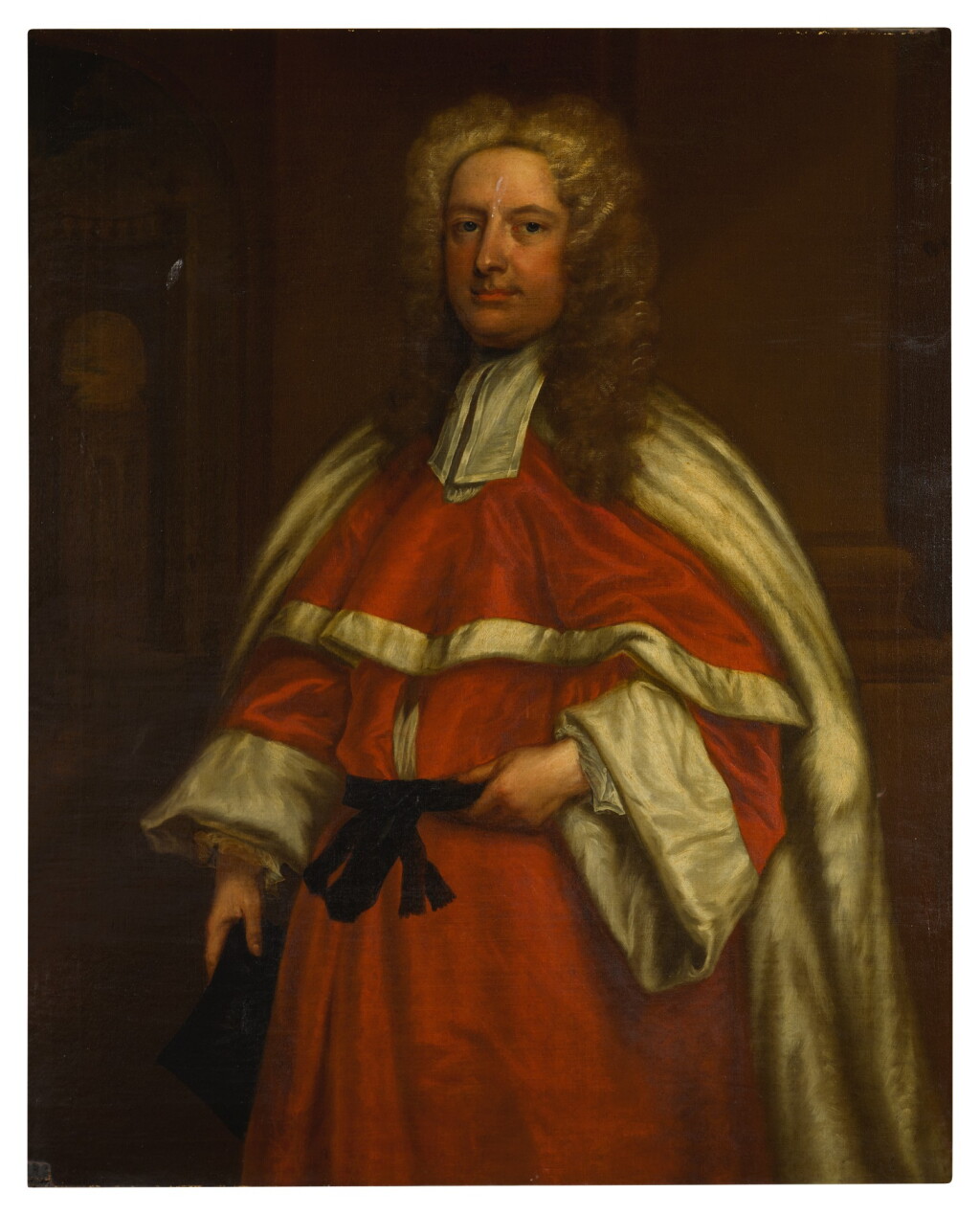 View full screen - View 1 of Lot 116. Portrait of Thomas, Lord Wyndham (1687-1745), Lord Chancellor of Ireland.