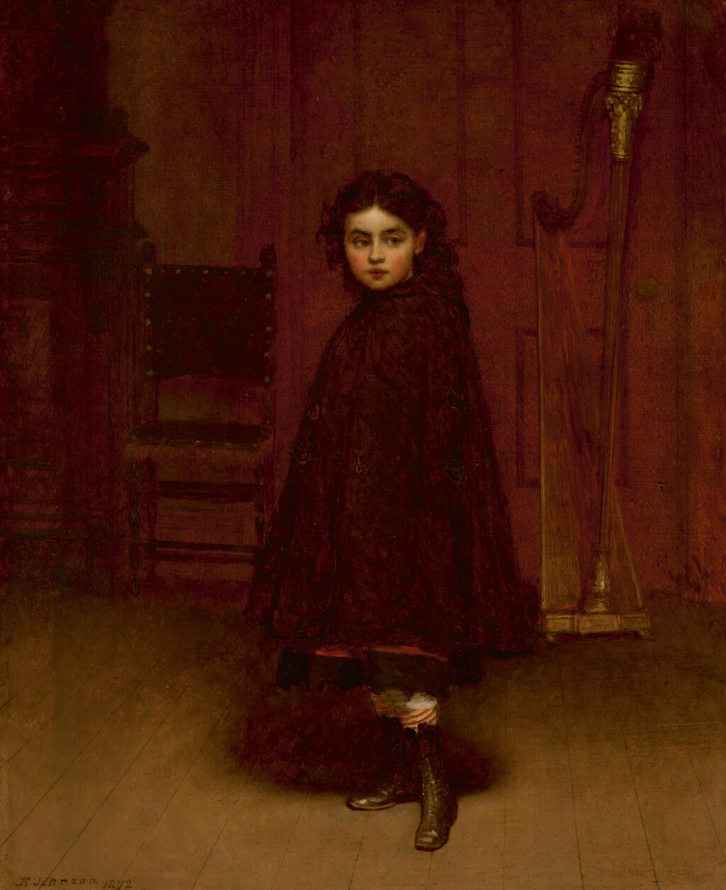 View full screen - View 1 of Lot 42. EASTMAN JOHNSON | THE VOICE OF THE HARP.