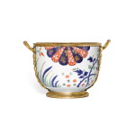 An early Louis XV gilt-bronze mounted Japanese Imari porcelain bowl, first half 18th century