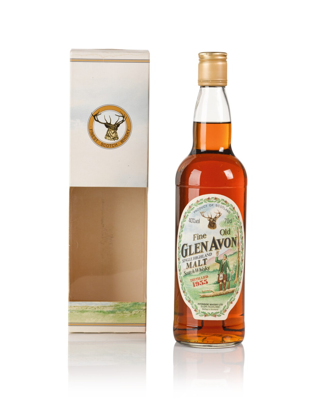 View full screen - View 1 of Lot 192. Glen Avon Gordon & MacPhail 40.0 abv 1955 .