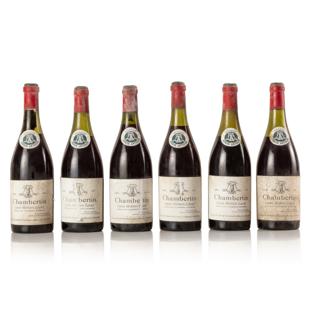 View full screen - View 1 of Lot 462. Chambertin, Cuvée Heritiers Latour 1929 Louis Latour (6 BT).