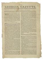 GEORGIA'S FIRST NEWSPAPER | The Georgia Gazette, No. 148. Savannah: Printed by James Johnston, Wednesday, July 23, 1766