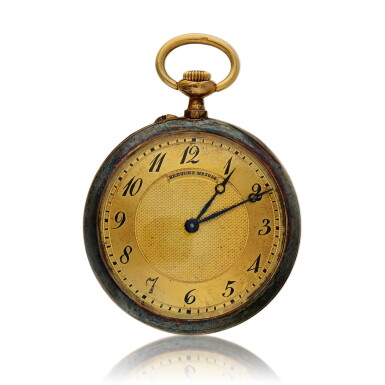 View full screen - View 1 of Lot 117. A lady's yellow gold open faced pendant watch, Circa 1910 .