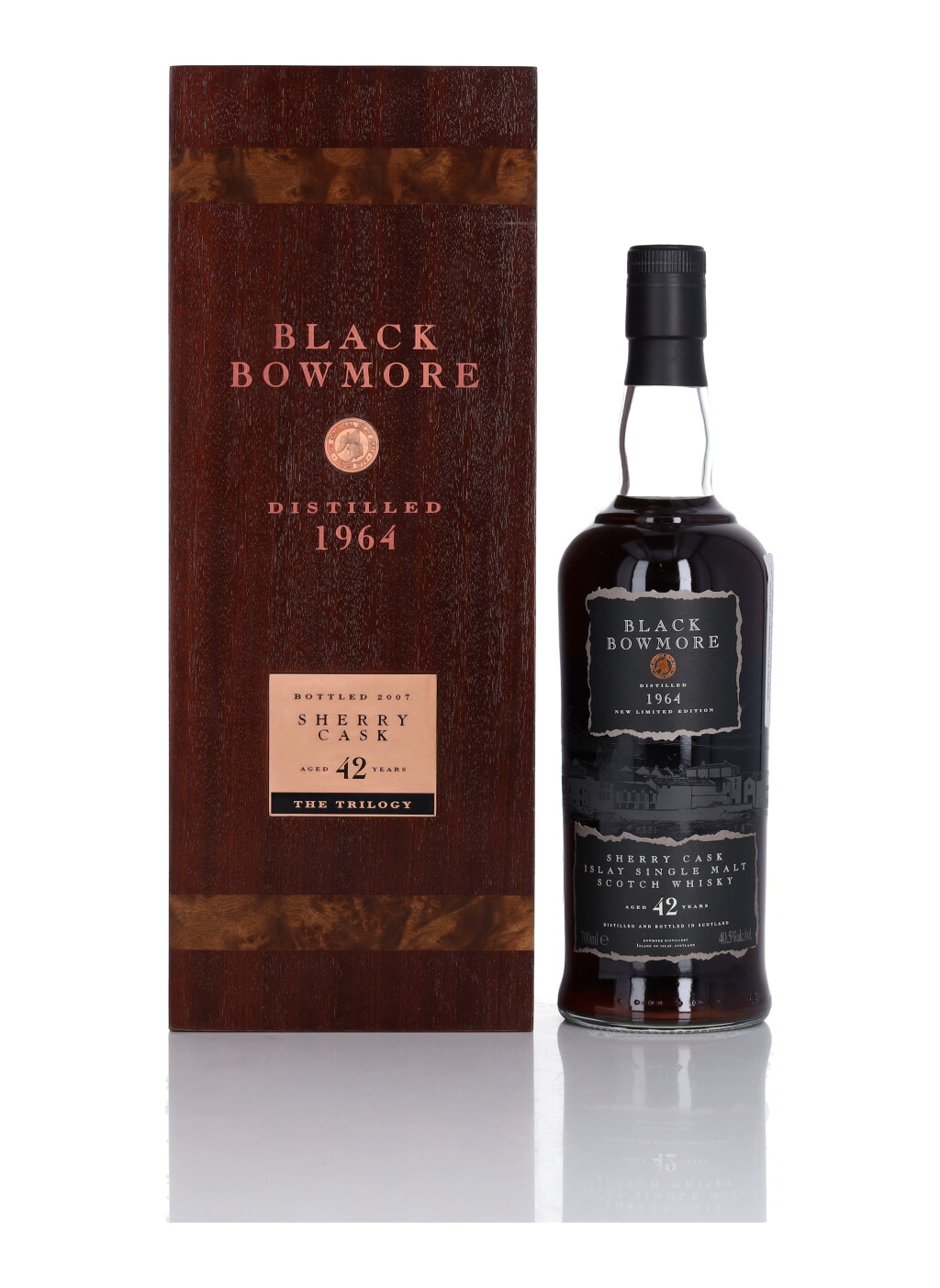 View full screen - View 1 of Lot 57. Bowmore Black Sherry Cask 42 Year Old 40.5 abv 1964 (1 Bottle 70cl).